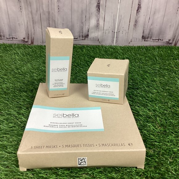 Sei Bella Deep Marine Active Skin Treatment, Overnight Cream, Sheet Masks - Picture 2 of 14